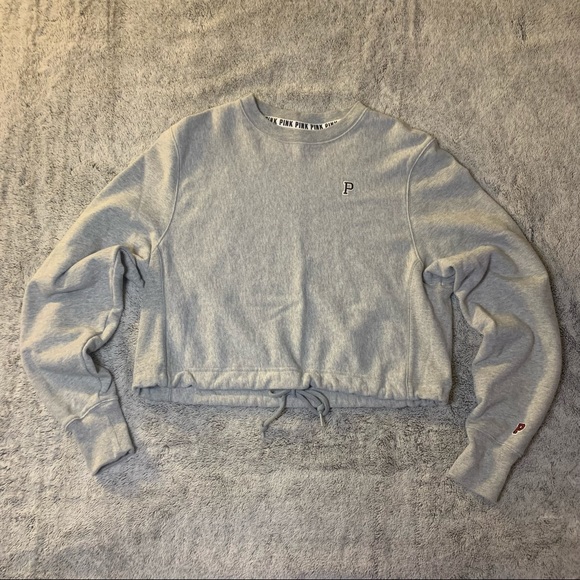 ✨ SOLD ✨ PINK Victoria’s Secret | College Cropped Crew - Picture 2 of 2